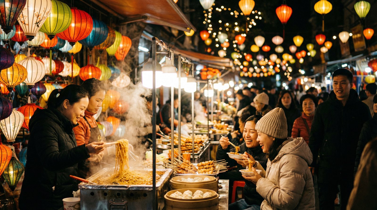 探花夜市美食探店视频